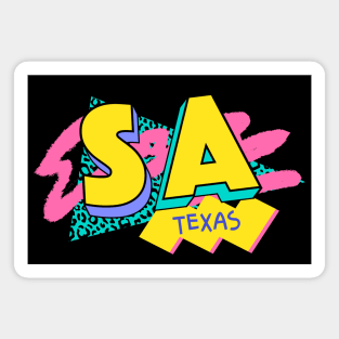 Retro 90s San Antonio Texas / Rad Memphis Style / 90s Vibes Magnet